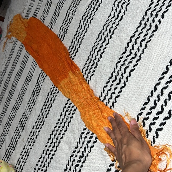 Luxury Deep Orange Hijab Scarf NWOT - Picture 6 of 9